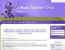 Tablet Screenshot of musictogetherchico.com